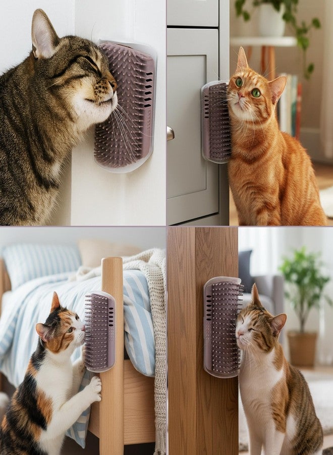 Afarnook 6 Pack Cat Corner Scratcher with Catnip 5.1'' Small Self Grooming Wall Corner Grooming Softer Massage Combs for Long and Short Fur Cats Dogs - Image 4